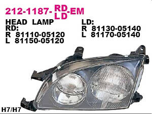 HEAD LAMP.UNIT..ECE. TY.AVNSIS..'98-.