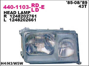 HEAD LAMP.UNIT..ECE.M-BZ.W124..'85-'89