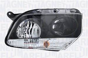 HEADLAMP LEFT H7/ H1 PY21W W5W BLACK