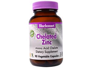 Хелатный Цинк, Albion, Bluebonnet Nutrition, 90 гелевых капсул