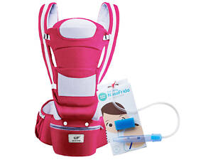Хипсит Эрго-рюкзак Baby Carrier 6 в 1 Красный + детский назальный аспиратор (vol-1433)