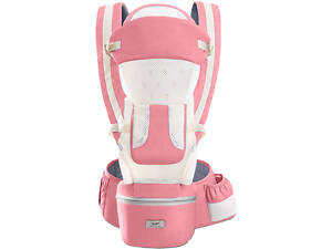 Хипсит эрго-рюкзак кенгуру переноска с сеткой Baby Carrier 6 в 1 Розовый (vol-10119)