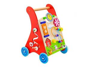 Ходунки-каталка Viga Toys з бізібордом (50950)