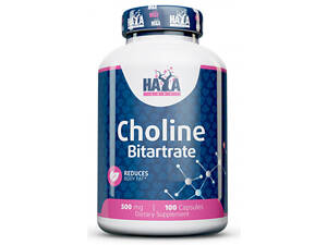 Холин битартрат Haya Labs Choline Bitartrate 500mg 100 Caps