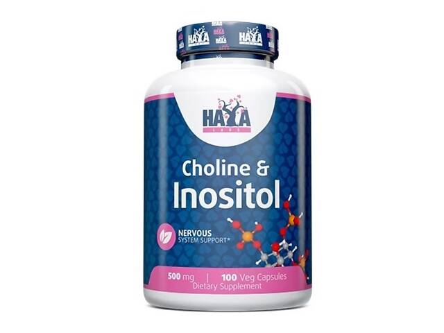 Холин и инозитол Haya Labs Choline & Inositol 500mg 100 веган капс (1091-820 260)