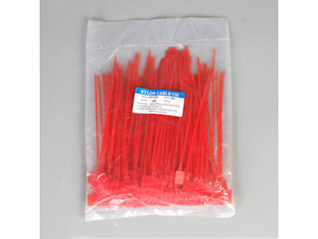 Хомут красный 4x150мм с маркировочной площадкой 25x15мм (1шт.) нейлон [NCT4х150R] TACTIX - Фото 2