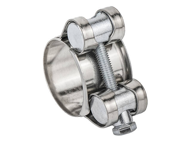 Хомут силовий нержавіючий 18мм Ø26-28мм (КРАТНО 10шт) SIGMA (2508071) - Фото 1