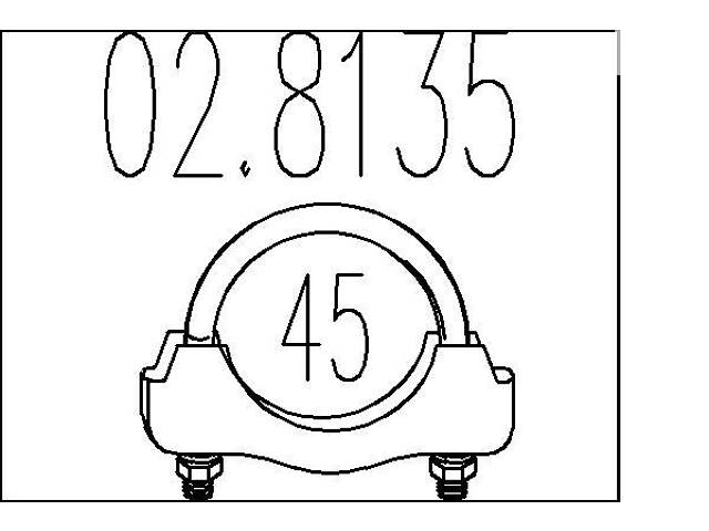 Хомут выхлопной системы CITROEN GS / BMW 3 (E30) / CITROEN LNA 1967-2017 г.