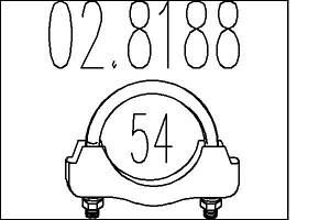 Хомут выхлопной системы FORD MONDEO / BMW 3 (E46) / VW POLO (6R) 1978-2019 г.