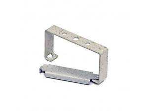 Хомут з поворотною рамкою 100х50 сірий.