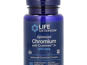 Хром Life Extension Optimized Chromium with Crominex® 3+ 500 mcg 60 vcaps (1086-2023-10-3216)