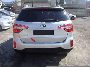 Хром накладка нижней кромки багажника пластик Sorento R 2010-2012 / Kia Sorento 2013-2014