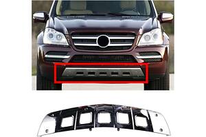 Хром накладка переднього бампера на Mercedes GL-Class X164 2009-2012 року