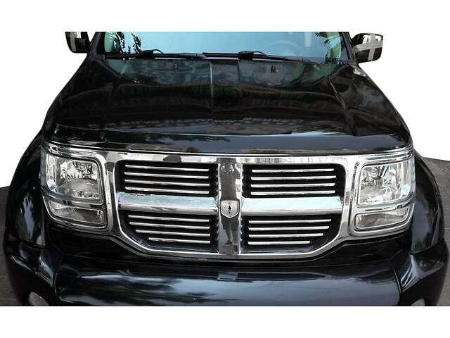 Хром накладки на решетку (нерж) для Dodge Nitro 2007-2024 гг