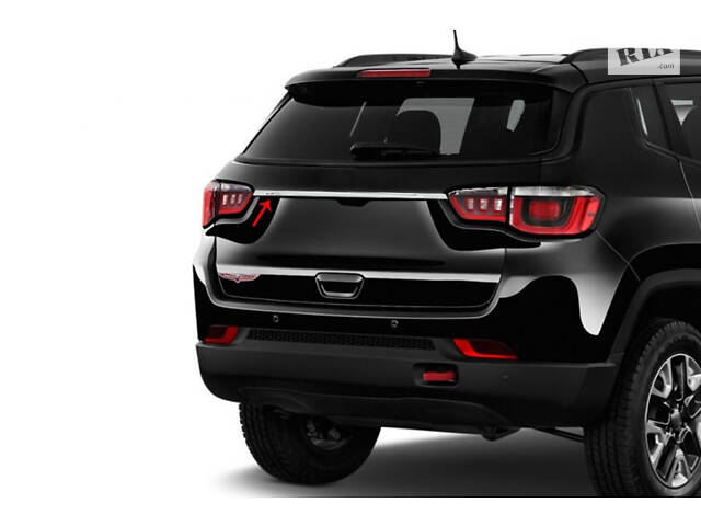 Хром планка на крышку багажника (нерж.) для Jeep Compass 2016-2024 гг