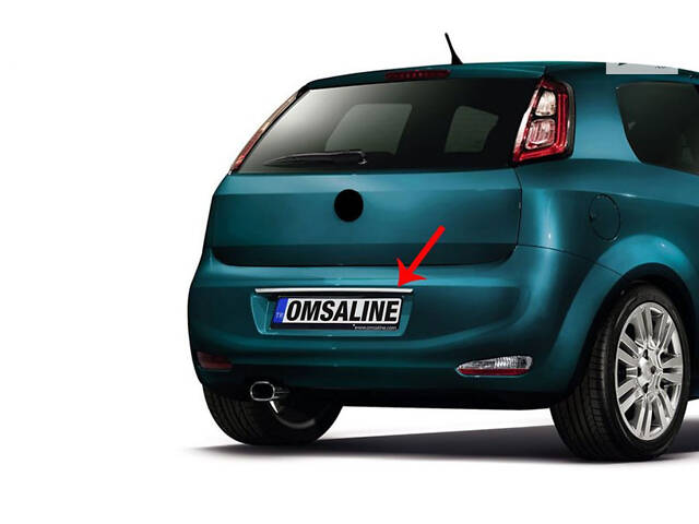 Хром планка над номером (нерж.) для Fiat Punto Grande/EVO 2006-2018 рр.