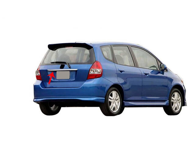 Хром планка над номером (нерж) для Honda FIT/Jazz 2002-2008 гг