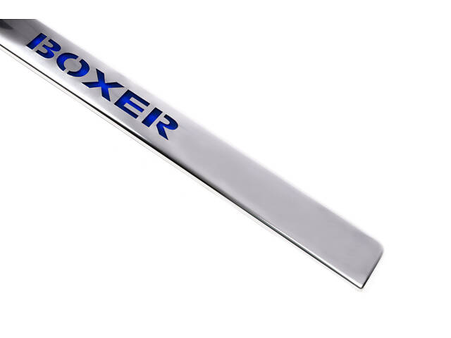 Хром планка над номером LED-синий (нерж.) для Peugeot Boxer 2006-2025 гг - Фото 2