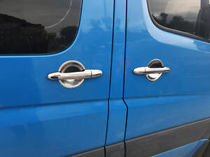 Хром под ручки (4 шт, нерж) для Volkswagen Crafter 2006-2016 гг