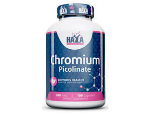 Хром Піколінат Haya Labs Chromium Picolinate 200mg 100 caps