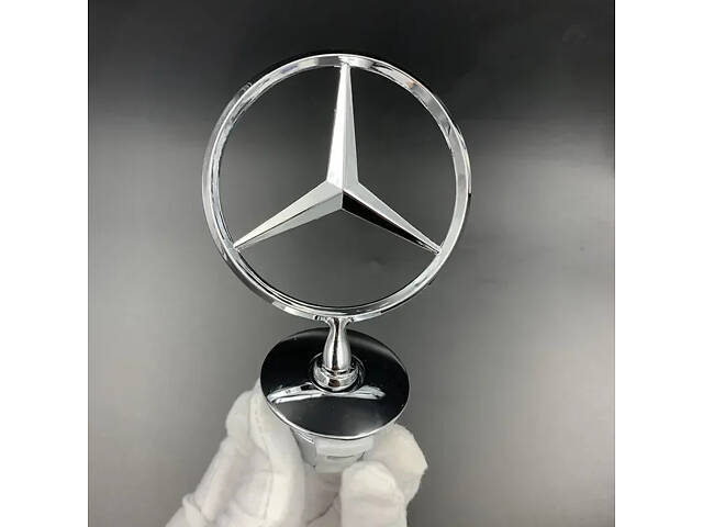 Хромований значок Mercedes RESTEQ — металева емблема на капот автомобіля, автоаксесуар для Мерседес - Фото 3