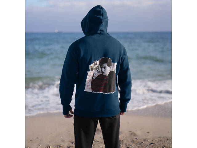 Худі 'Михайль Семенко' синій - Фото 1