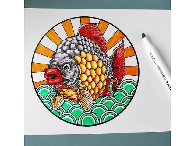 Художній маркер Arrtx Спиртові Alp ASM-0290B 90 кольорів (LC302475) - Фото 8