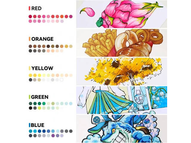 Художній маркер Arrtx спиртові Oros 90 (LC303441) - Фото 5