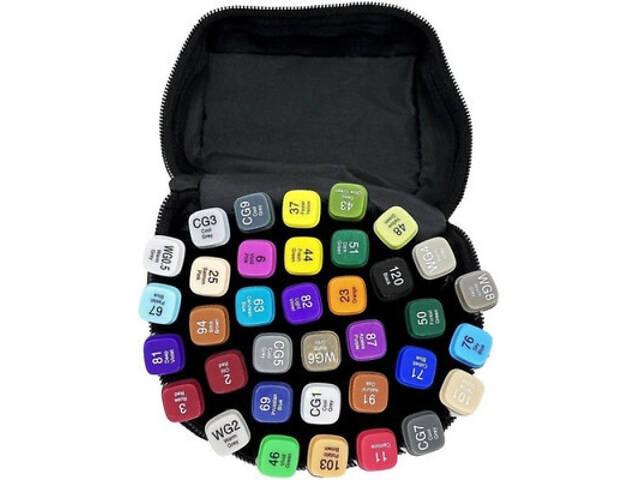 Художній маркер Touch двосторонній скетч маркерів 36 шт у чохлі + блокнот А5 (40 л) в асортименті для дівчаток (X - Фото 9