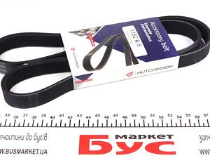 HUTCHINSON 1182 K 6 Ремень генератора Citroen Jumper/Fiat Ducato/Peugeot Boxer 2.0/2.2HDi/JTD 02- (6PK1182)