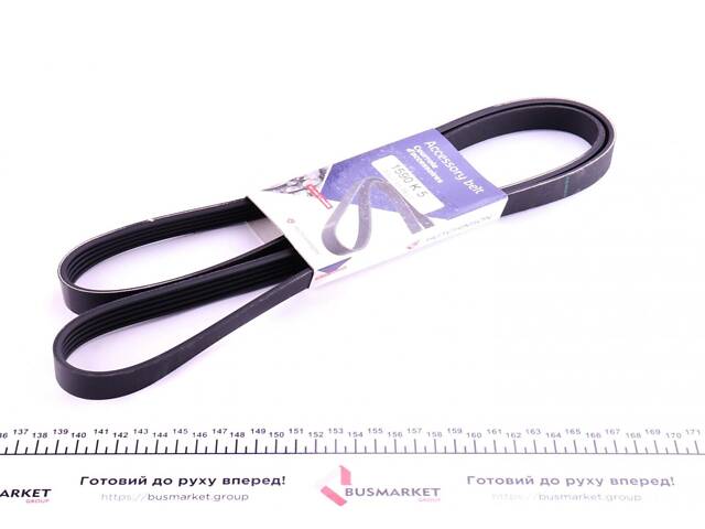 HUTCHINSON 1590 K 5 Ремінь генератора VW Passat 1.9TDI -00 (5PK1590) - Фото 1