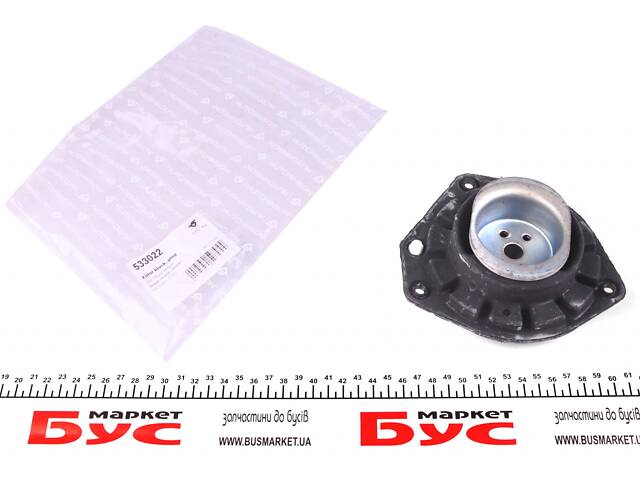 HUTCHINSON 533022 Подушка амортизатора (переднього) Renault Megane II/Scenic II 04-