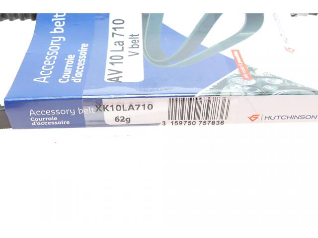 HUTCHINSON AV 10 LA 710 Ремінь генератора Fiat Ducato/Citroen Jumper 1.9D/2.0 94-01 - Фото 5