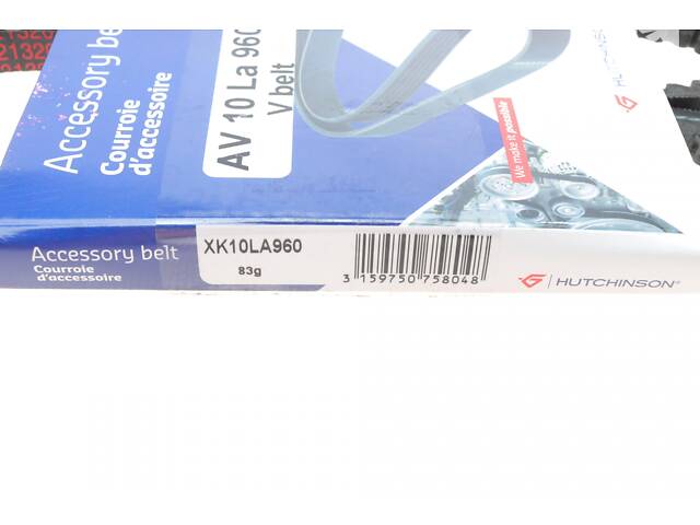 HUTCHINSON AV 10 LA 960 Ремінь генератора BMW 3/VW Passat 1.6TD/1.9D 88-93 (10x960) - Фото 5