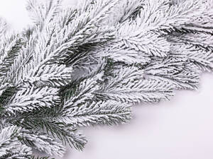 Хвойна лита гірлянда 2 м засніжені гілки ялинки TD-BRNCHSN2 Новорічні прикраси гірлянди