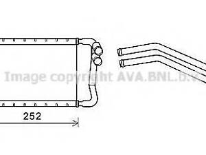 HY6437 AVA Радіатор пічки HYUNDAI SANTA FE (2013) 2.0 CRDI AVA QUALITY COOLING HY6437 на HYUNDAI SANTA FÉ III (DM)