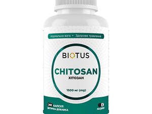 Хитозан, Chitosan, Biotus, 1500 мг, 240 капсул