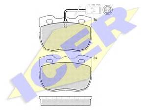 Icer 140839. Комплект гальмівних колодок (дискових)