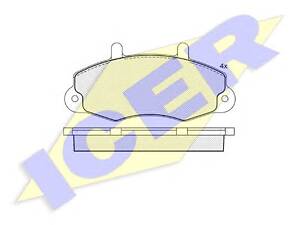 Icer 140896. Комплект гальмівних колодок (дискових)