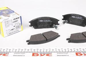 ICER 180887 Колодки тормозные (передние) Hyundai Accent I/II 94-05/Getz 02-10/Elantra 90-00/Pony 85-95