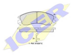 Icer 181358. Комплект гальмівних колодок (дискових)