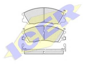 Icer 181539. Комплект гальмівних колодок (дискових)
