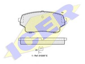 Icer 181715. Комплект тормозных колодок (дисковых).