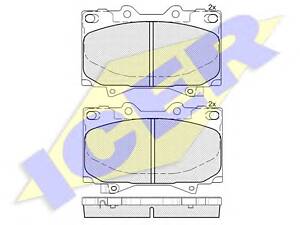 Icer 181723. Комплект тормозных колодок (дисковых).