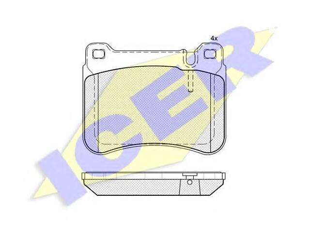 Icer 181769. Комплект тормозных колодок (дисковых).