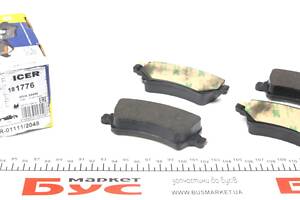 ICER 181776 Колодки тормозные (задние) Ford Galaxy/S-Max 06-15/Volvo S60/S80/V60/V70/XC60/X