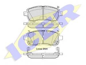 Icer 181881200. Комплект тормозных колодок (дисковых)