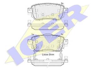Icer 182188. Комплект гальмівних колодок (дискових)