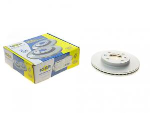 ICER 78BD6572-2 Тормозной диск (передний) Renault Kangoo 1.2i/1.4i/1.9D 97-00 (238x20) (с покр.) (вентил.)