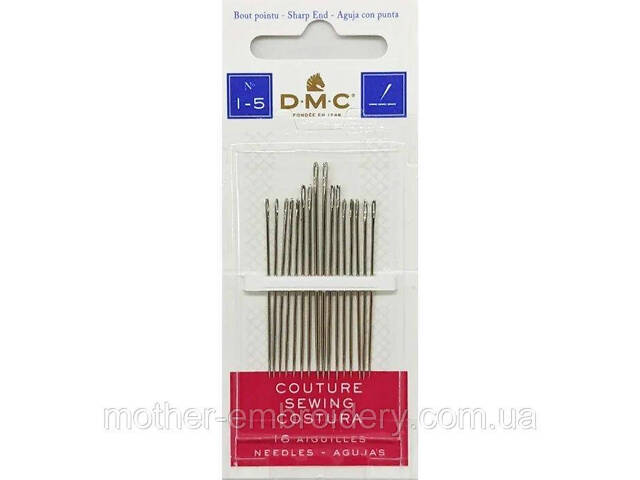 Голки ручні №1-5, 16 шт DMC ( Франція) вишивка бісером, нитками, стрічками, гладдю - Фото 1 Голки ручні №1-5, 16 шт DMC ( Франція) вишивка бісером, нитками, стрічками, гладдю - Фото 1